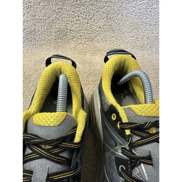 Hoka One One Stinson 3 ATR 1008326 GGFS Gray Yellow Running Shoes Mens Size 8.5