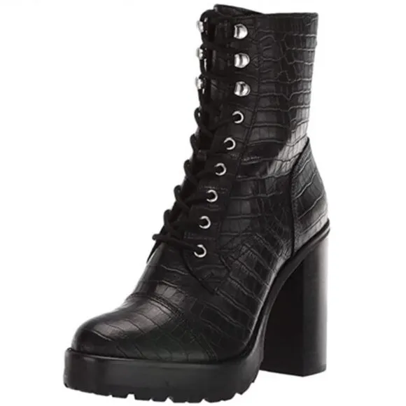 💥HOT ITEM💥Winnie Harlow x Steve Madden LisaLove Genuine Leather Croc Boots
