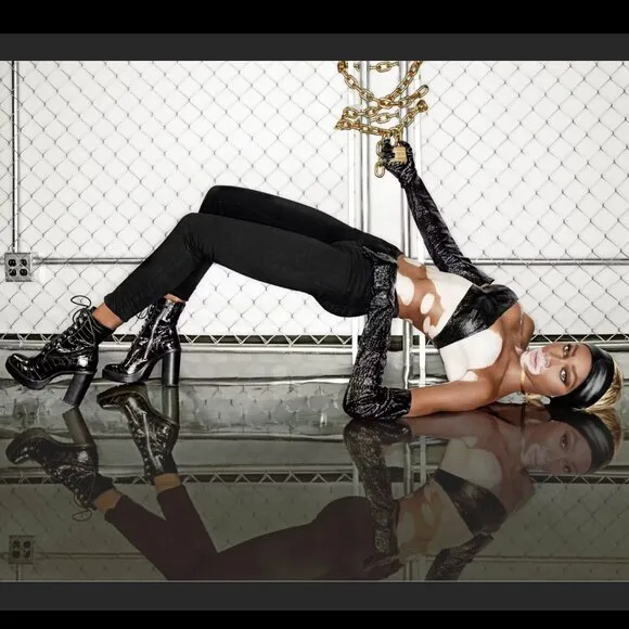 💥HOT ITEM💥Winnie Harlow x Steve Madden LisaLove Genuine Leather Croc Boots