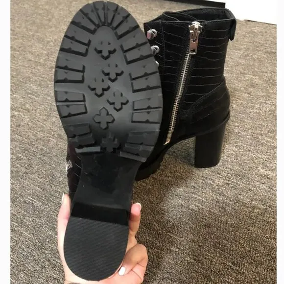 💥HOT ITEM💥Winnie Harlow x Steve Madden LisaLove Genuine Leather Croc Boots
