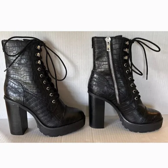 💥HOT ITEM💥Winnie Harlow x Steve Madden LisaLove Genuine Leather Croc Boots