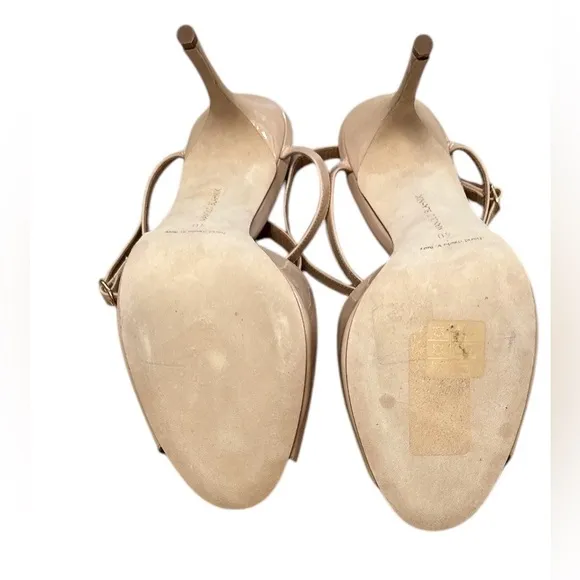 Hourani 105 patent nude sandals EUC Size 40