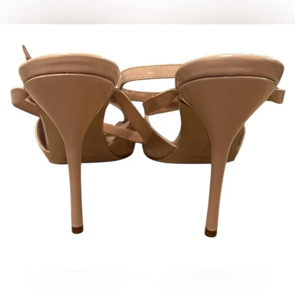 Hourani 105 patent nude sandals EUC Size 40
