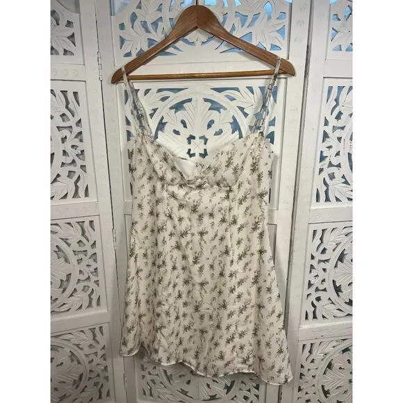 House of CB Christiana Garden Print Mini Dress Size L Large