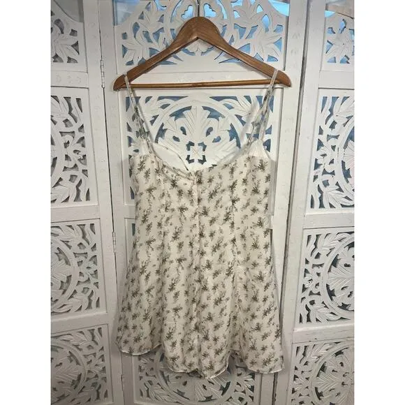 House of CB Christiana Garden Print Mini Dress Size L Large