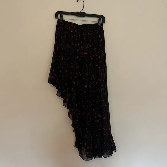 IRO Jonel Floral Asymmetrical Tiered Skirt