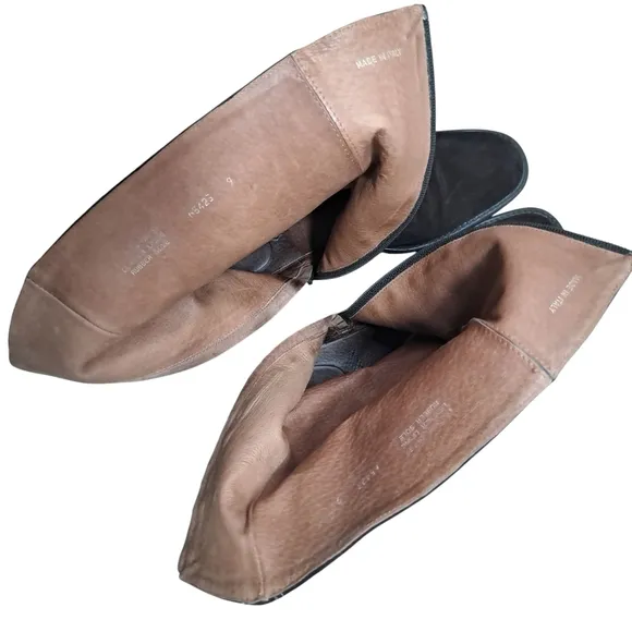 J. Crew Chocolate Mid Calf Boots with Suede Finish Size 9