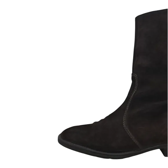 J. Crew Chocolate Mid Calf Boots with Suede Finish Size 9