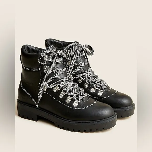 J. Crew Lightweight leather Nordic boots