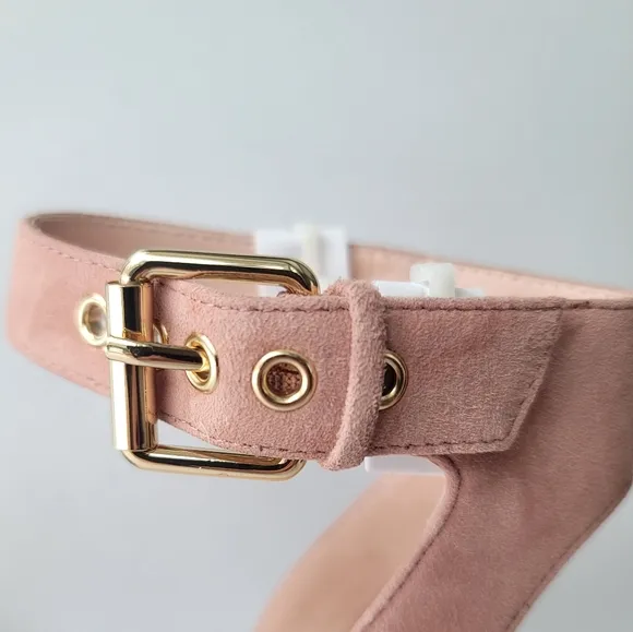J. Crew Wide - Strap Penny Sandals in Suede, Frosted Taupe, 9.5