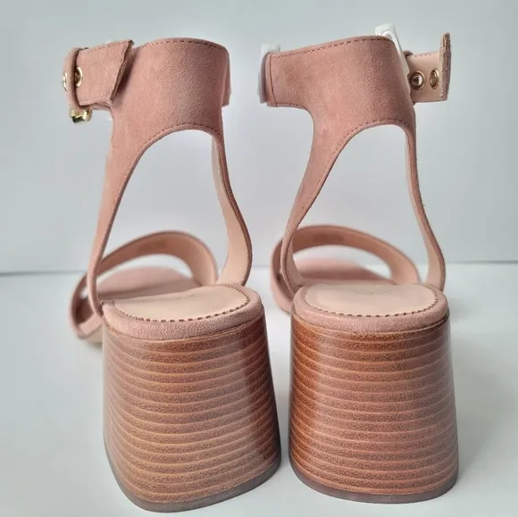 J. Crew Wide - Strap Penny Sandals in Suede, Frosted Taupe, 9.5