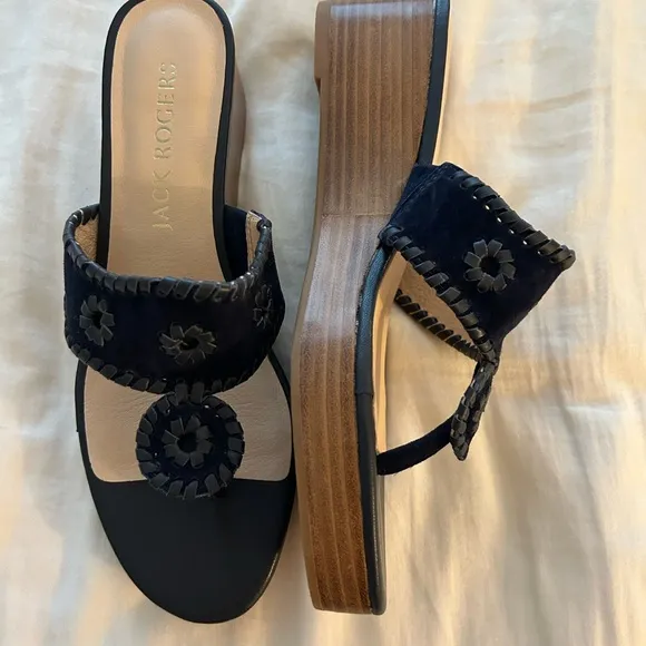 Jack Rogers Women's Navy heel Sandals