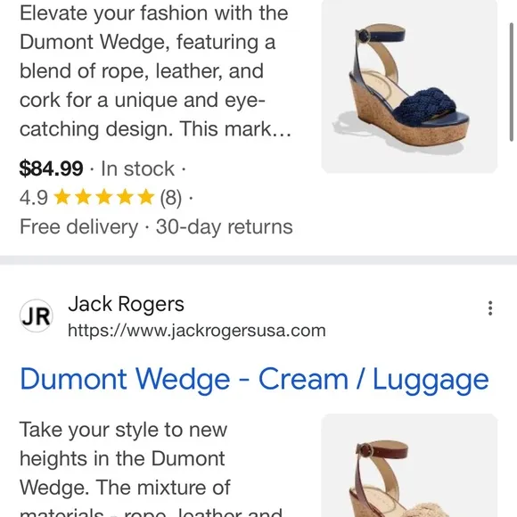 Jack Rogers Women's Tan Wedges NIB size 9