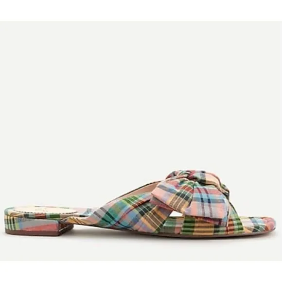 {J. Crew} Abbie Bow Scandals in Ribbon Plaid 9.5