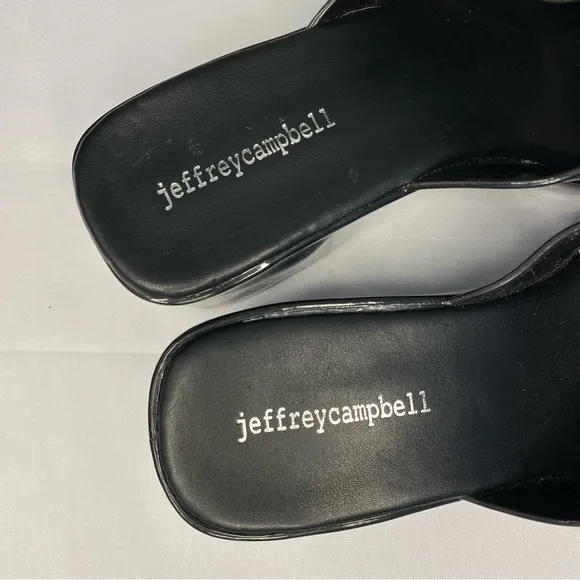 Jeffrey Campbell Bubblegum Platform Sandals In Black