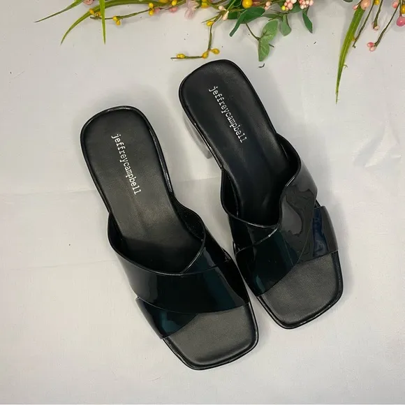 Jeffrey Campbell Bubblegum Platform Sandals In Black