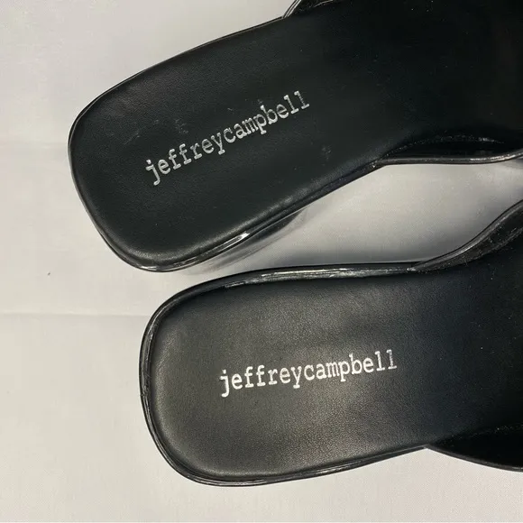 Jeffrey Campbell Bubblegum Platform Sandals In Black