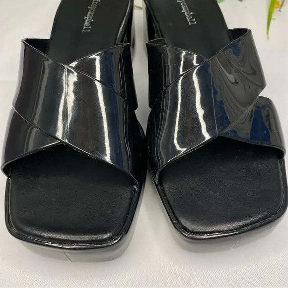 Jeffrey Campbell Bubblegum Platform Sandals In Black