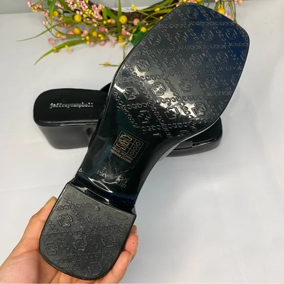 Jeffrey Campbell Bubblegum Platform Sandals In Black