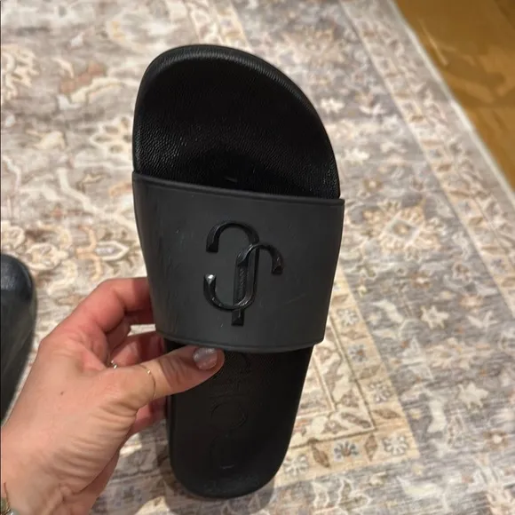Jimmy Choo Black Slide Sandals