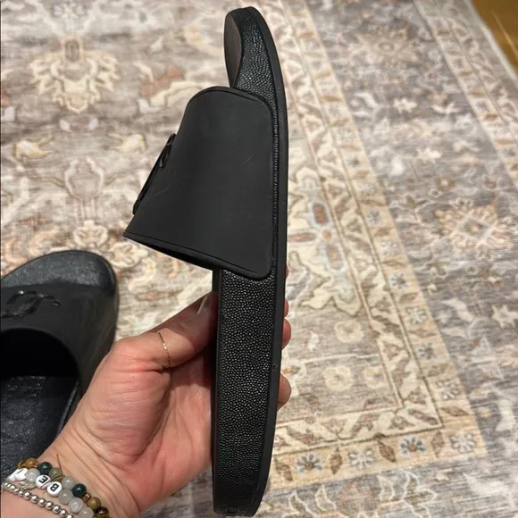 Jimmy Choo Black Slide Sandals