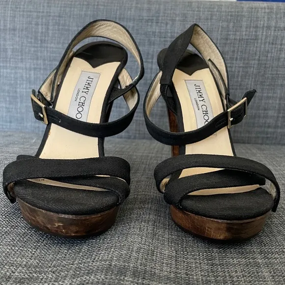 Jimmy Choo Black Women's Sandals heels size eur 37
