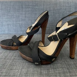 Jimmy Choo Black Women's Sandals heels size eur 37