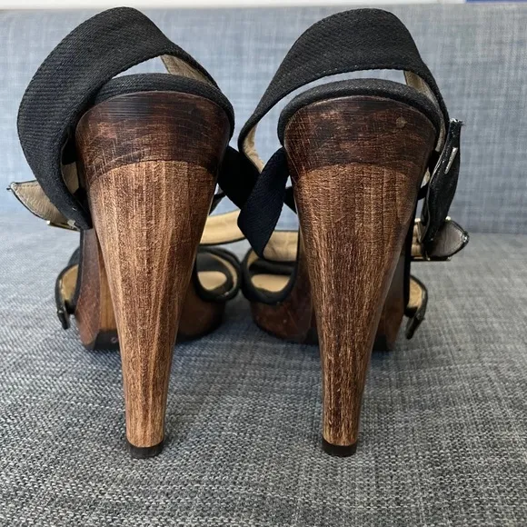 Jimmy Choo Black Women's Sandals heels size eur 37