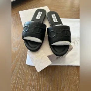 Jimmy Choo Black Women's Slide Sandals