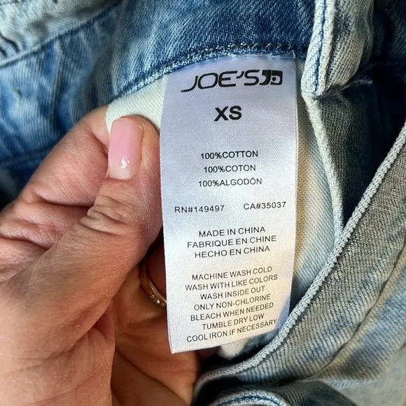 Joe’s Jeans New w Tag Wide Leg Denim Bib Overalls Captivate Wash XS