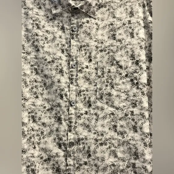 John Varvatos Abstract Leaf Shirt. Size Small