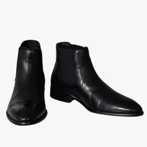 Johnston &amp; Murphy Men's Stockton Chelsea Boots – Black, Size 8.5