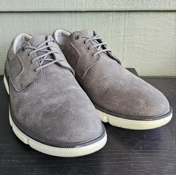 Johnston &amp; Murphy Men's XC4 Tanner Plain Toe Dark Gray Nubuck Waterproof Size 9M
