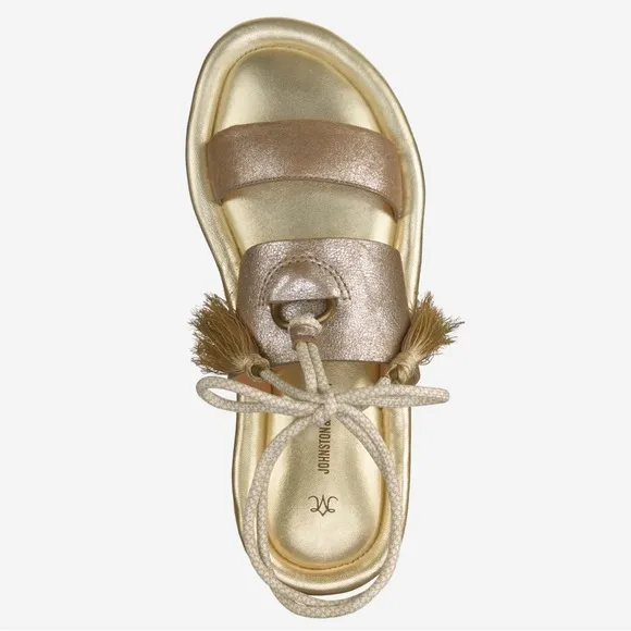 Johnston &amp; Murphy Zoey Ankle Wrap Sandals.