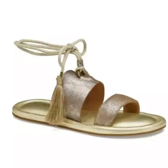 Johnston &amp; Murphy Zoey Ankle Wrap Sandals.