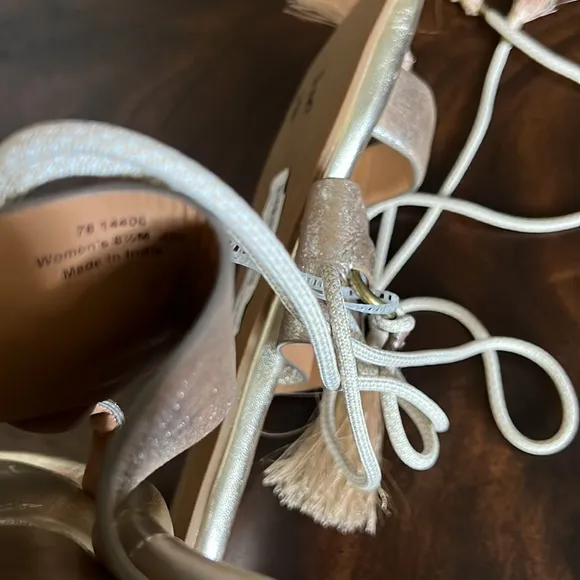 Johnston &amp; Murphy Zoey Ankle Wrap Sandals.
