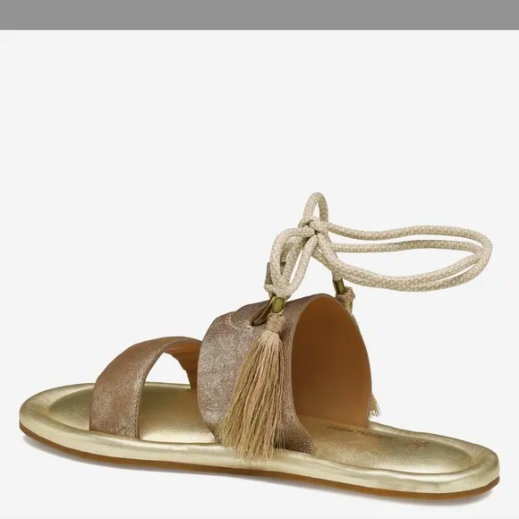 Johnston &amp; Murphy Zoey Ankle Wrap Sandals.