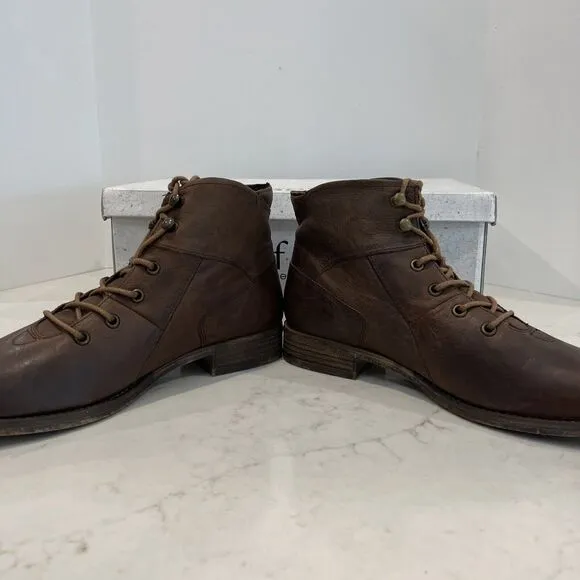 Josef Seibel NEW Sienna Lace Ankle Boots Booties Brown Womens EU 40 US 9 -9 .5