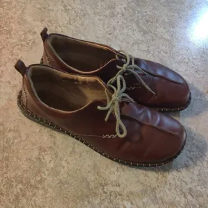 Josef Seidel Brown Leather Lindsay Oxford Shoe Women's EU Size 38 / Size 7.5