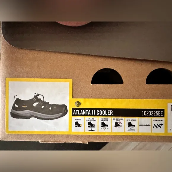 Keen Black Steel Toe Sandals Nwt 11.5 Wide