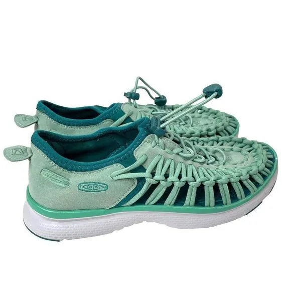 Keen Uneek 2 Cord sandals sneakers Sz 7 green everglade/ malachite