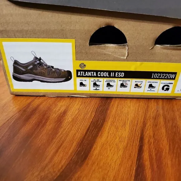 KEEN Utility Women's Atlanta Cool 2 Low Steel Toe  Size 8.5 Wide