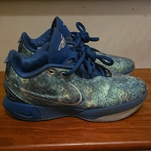 Kids Blue and Green Athletic Shoes