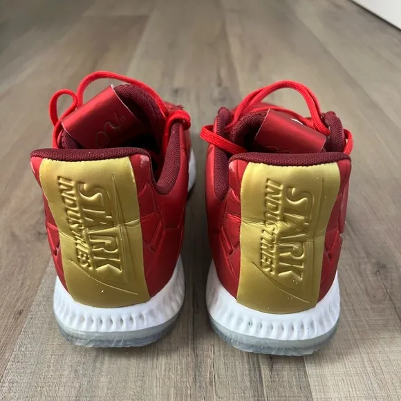 Kids Red Basketball Shoes - Adidas Marvel x Harden - Iron Man Special edition
