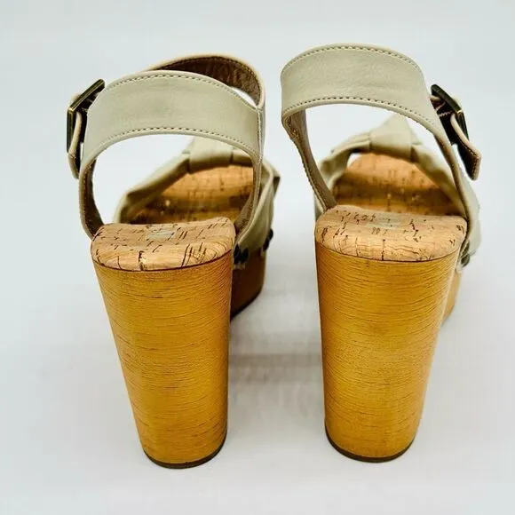 Korks Dawson Wedge Beige Sandals