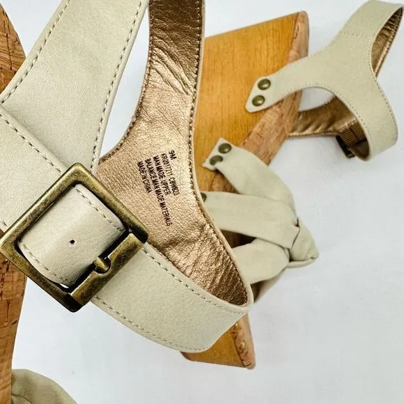 Korks Dawson Wedge Beige Sandals
