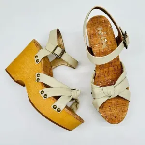 Korks Dawson Wedge Beige Sandals