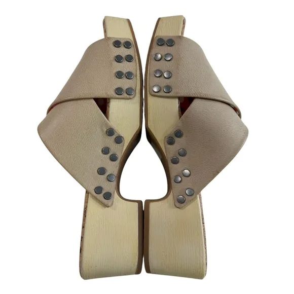 Korks Draya Studded Crisscross Platform Comfort Sandals Size 8M