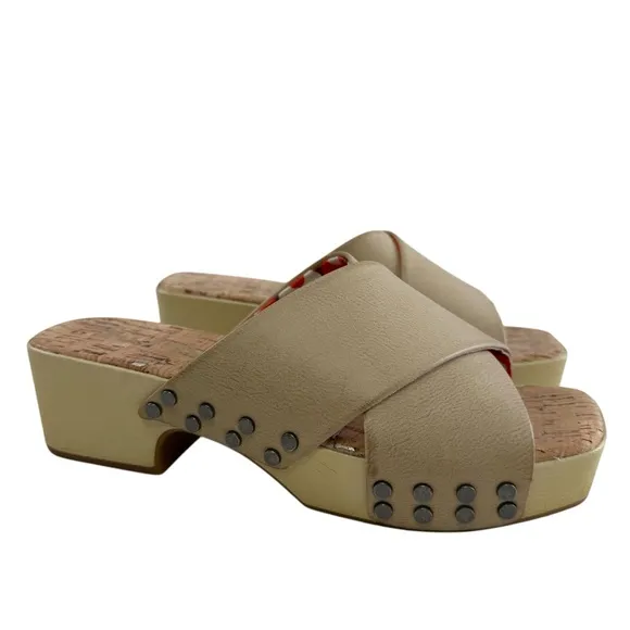Korks Draya Studded Crisscross Platform Comfort Sandals Size 8M