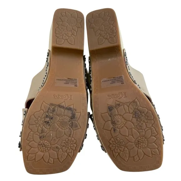 Korks Draya Studded Crisscross Platform Comfort Sandals Size 8M